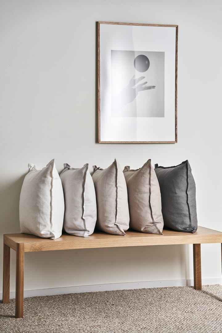 Housse de coussin en lin Calm 50x50 cm - Icy Grey - Scandi Living