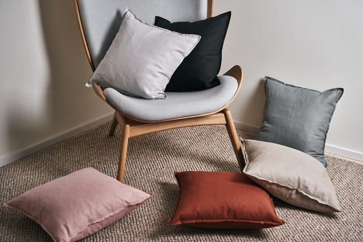 Housse de coussin en lin Calm 50x50 cm, Icy Grey Scandi Living