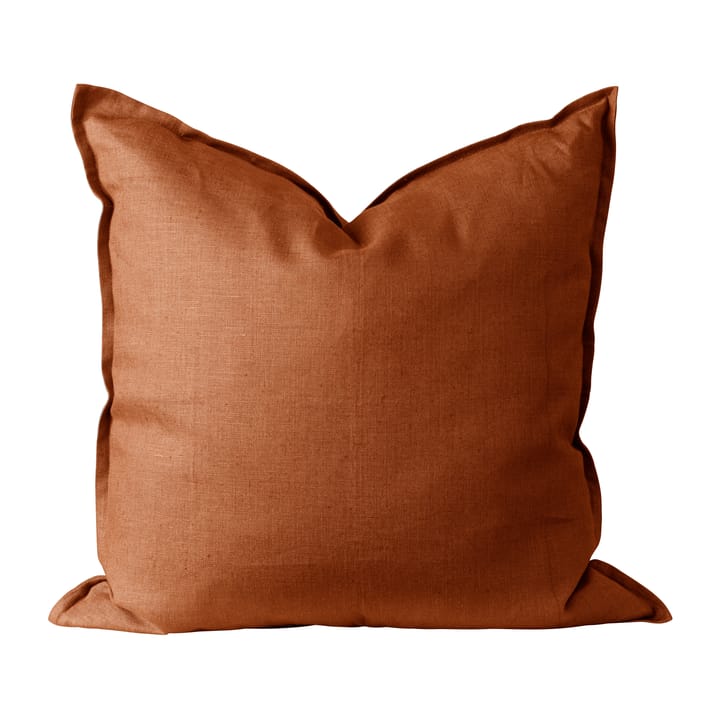 Housse de coussin en lin Calm 50x50 cm - Rust - Scandi Living