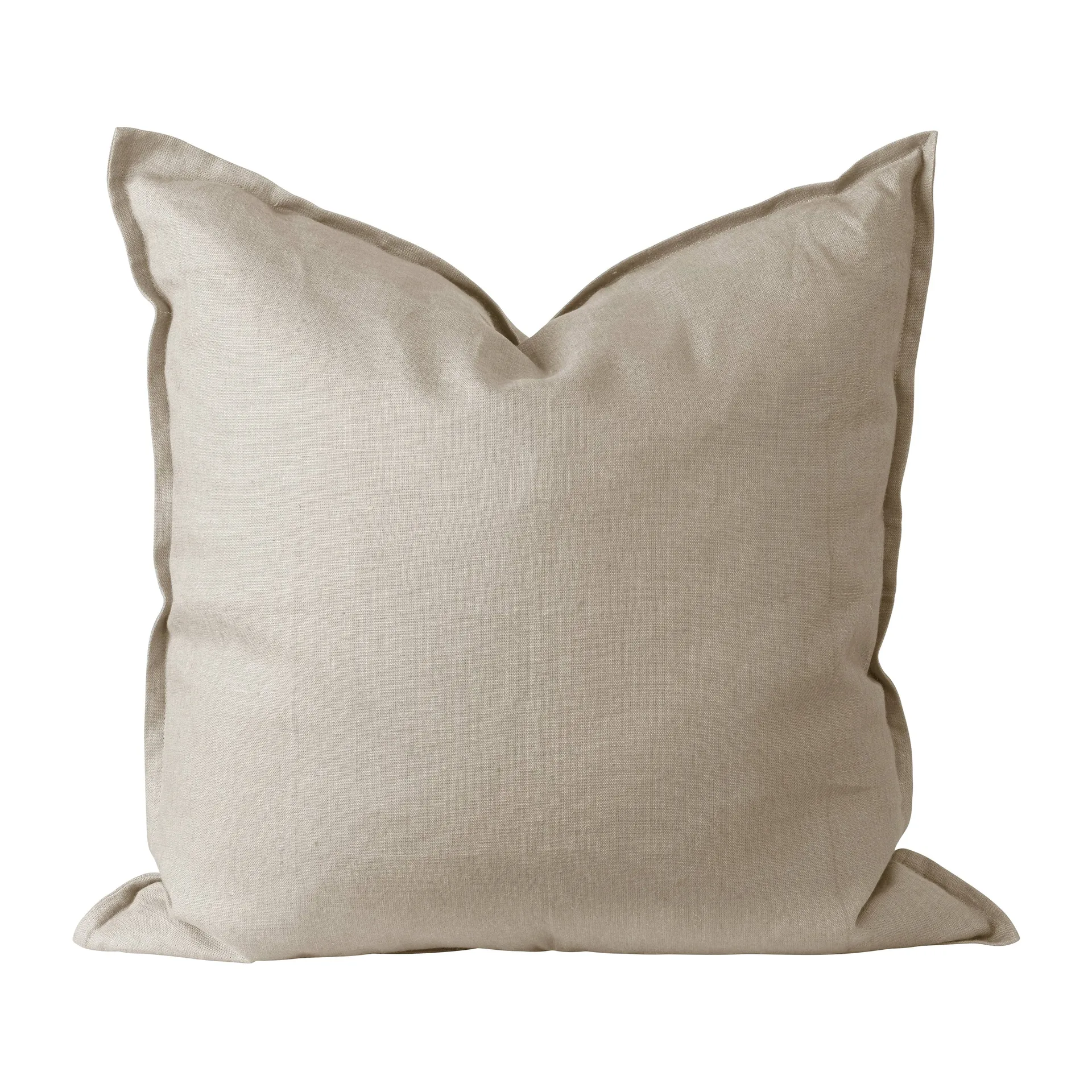 Scandi Living Housse de coussin en lin Calm cm Sable
