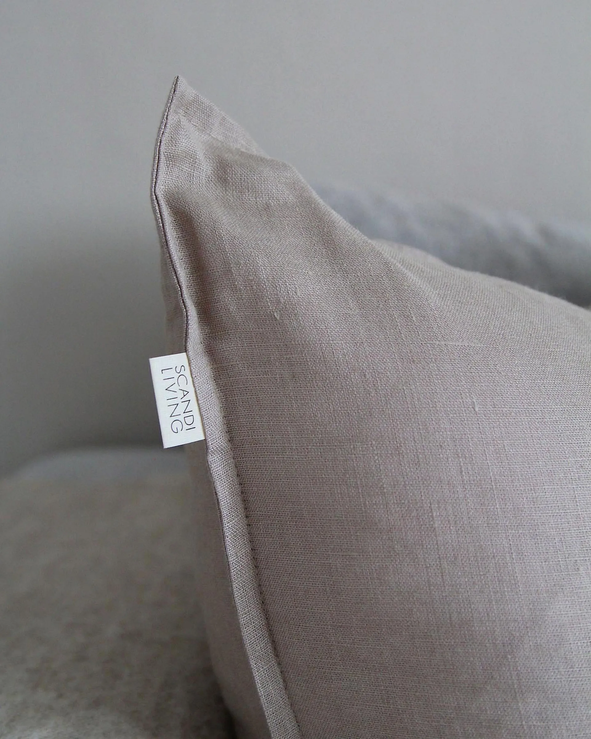 Housse de coussin en lin Calm 50x50 cm, Sable  Scandi Living