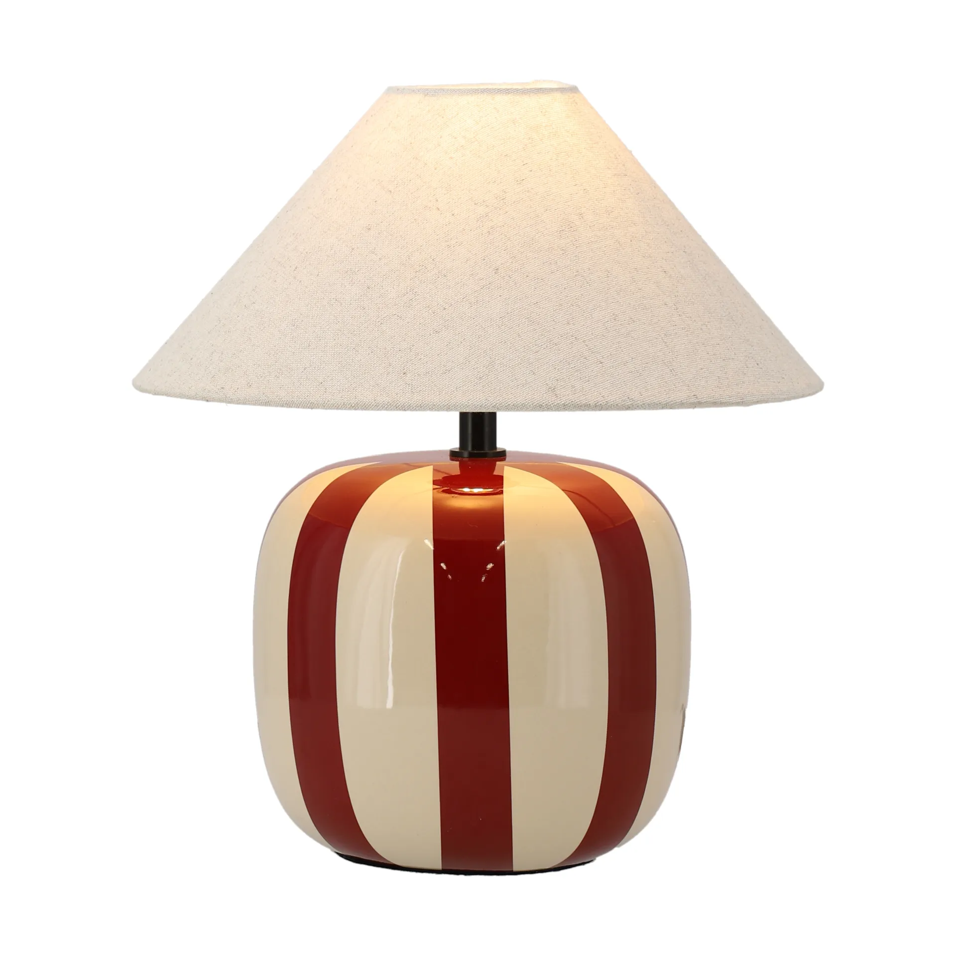 Lampe de table Alvar 31 cm, Rouge rouille Scandi Living