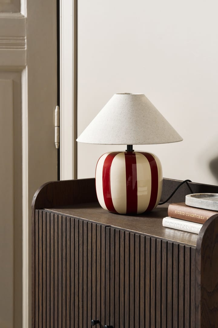 Lampe de table Alvar 31 cm, Rouge rouille Scandi Living