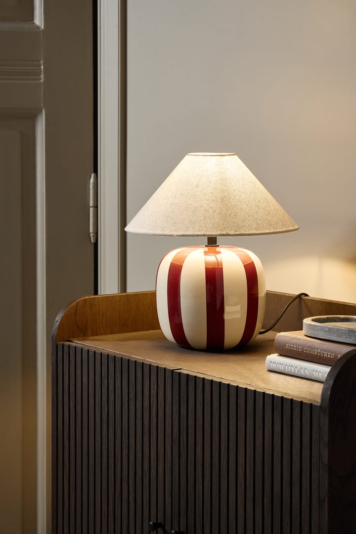 Lampe de table Alvar 31 cm, Rouge rouille Scandi Living