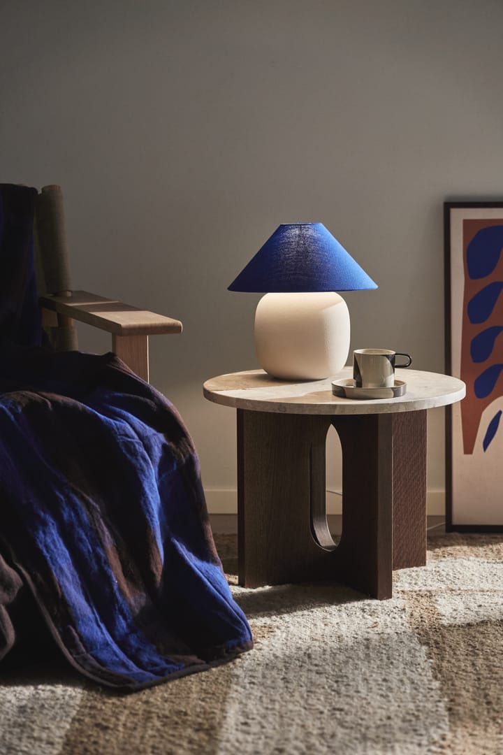 Lampe de table Boulder 29 cm beige-cobolt Scandi Living