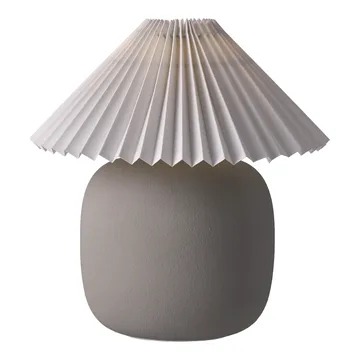 Lampe de table Boulder 29 cm grey-pleated white - Scandi Living