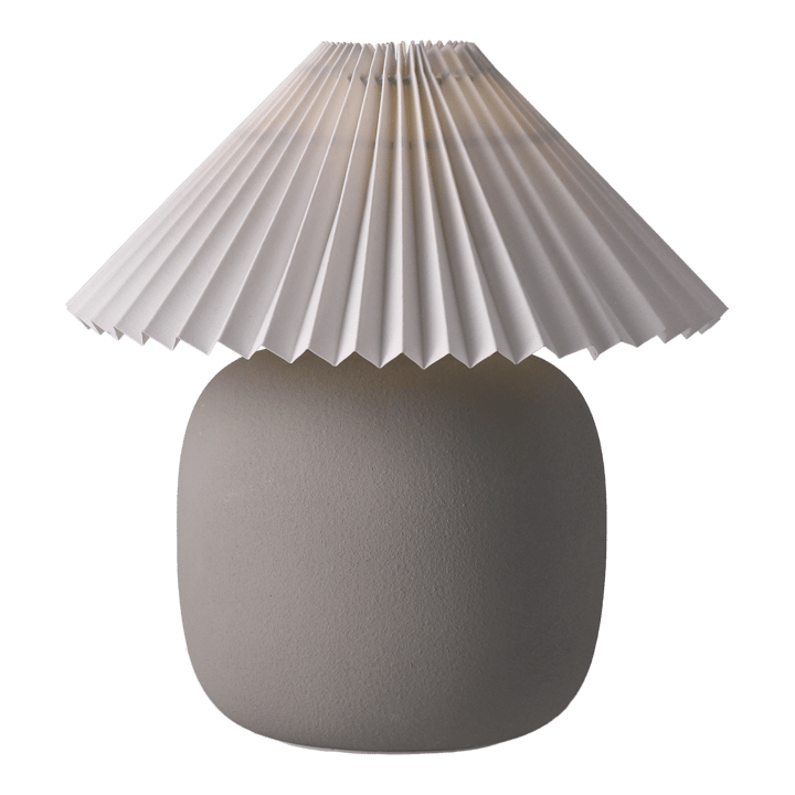 Lampe de table Boulder 29 cm grey-pleated white - Pied de lampe - Scandi Living