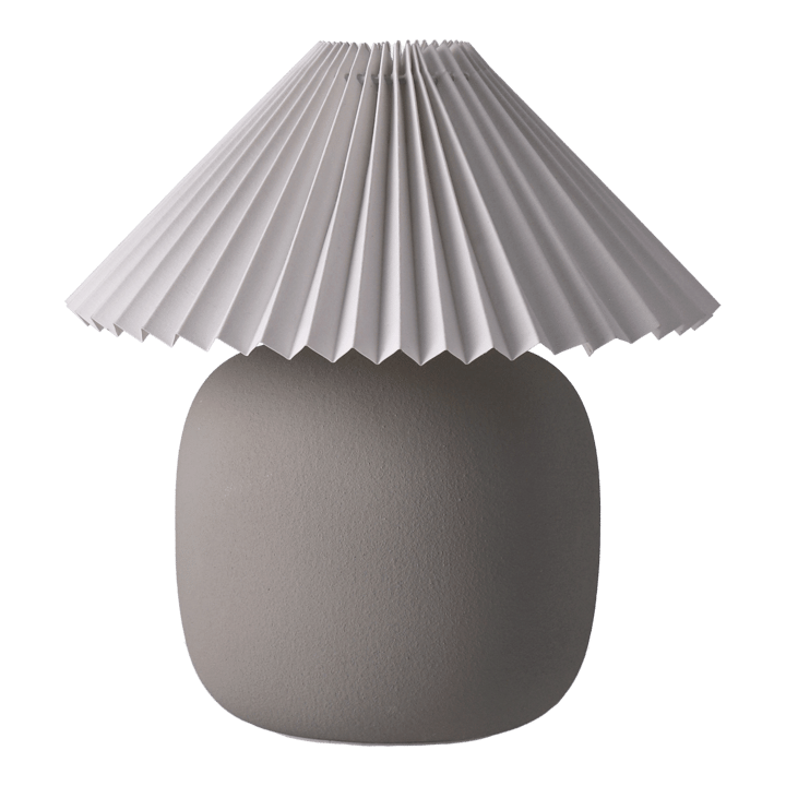 Lampe de table Boulder 29 cm grey-pleated white Scandi Living