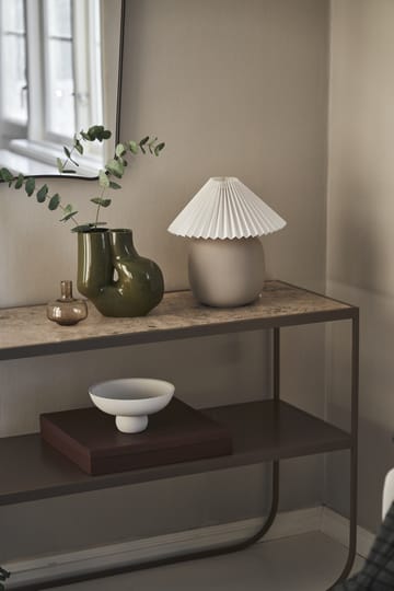 Lampe de table Boulder 29 cm grey-pleated white - undefined - Scandi Living