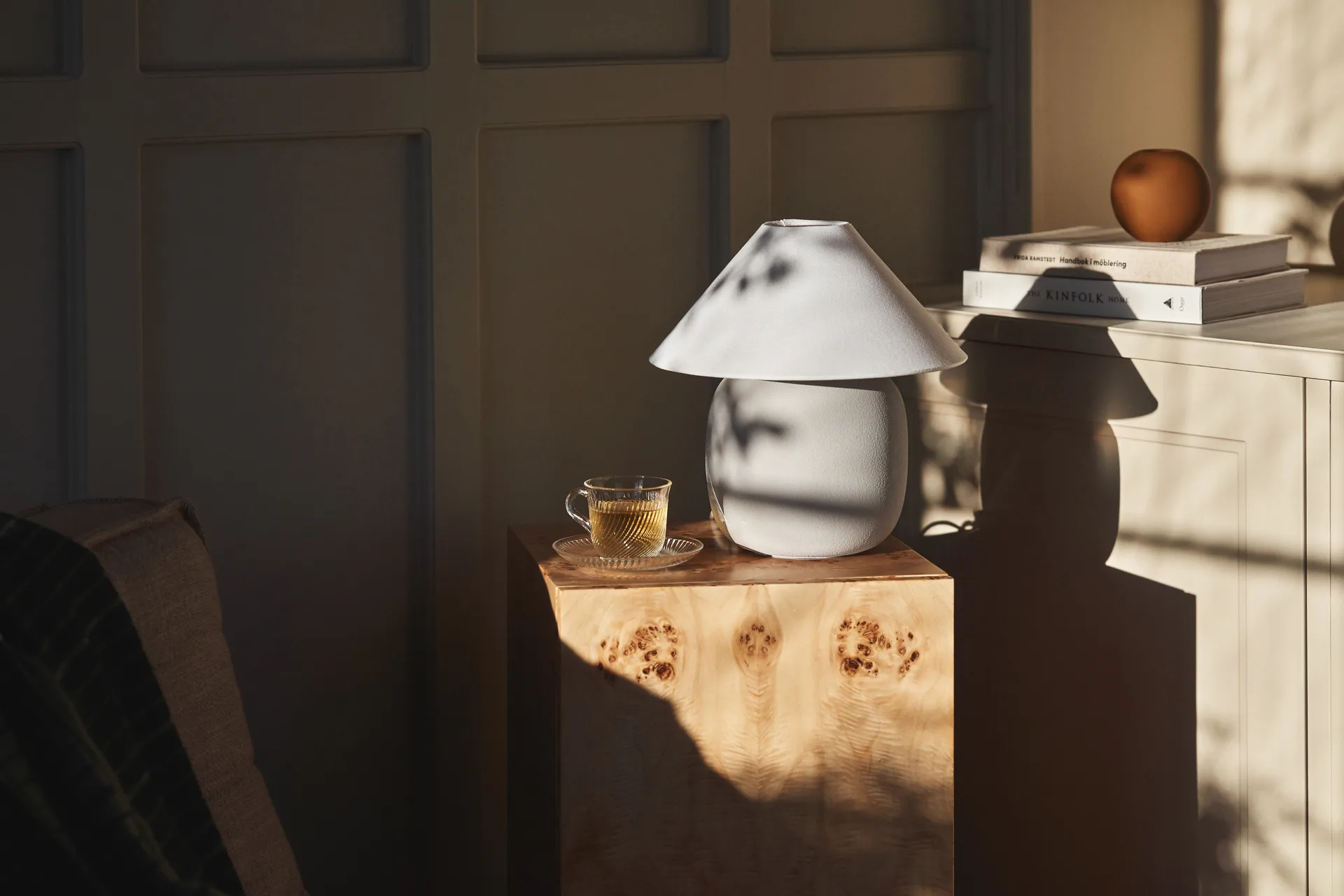 Lampe de table Boulder 29 cm grey-white Scandi Living