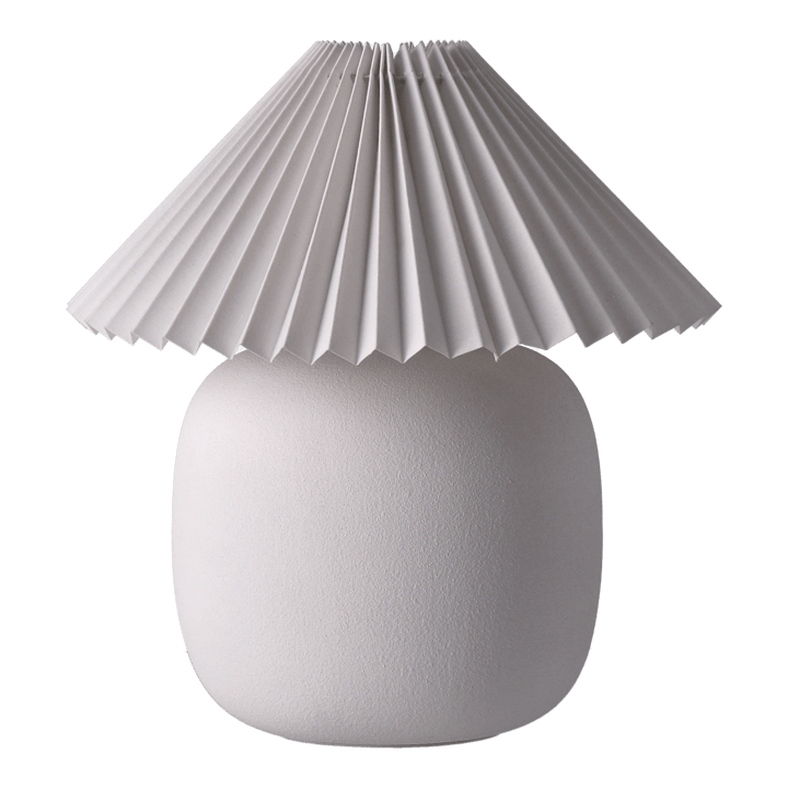 Lampe de table Boulder 29 cm white-pleated white - undefined - Scandi Living