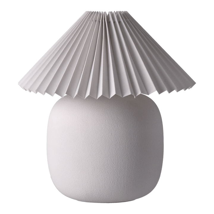 Lampe de table Boulder 29 cm white-pleated white Scandi Living
