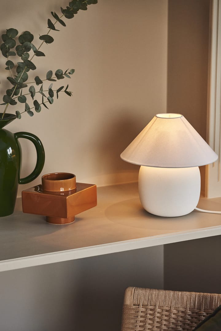 Lampe de table Boulder 29 cm white-white Scandi Living
