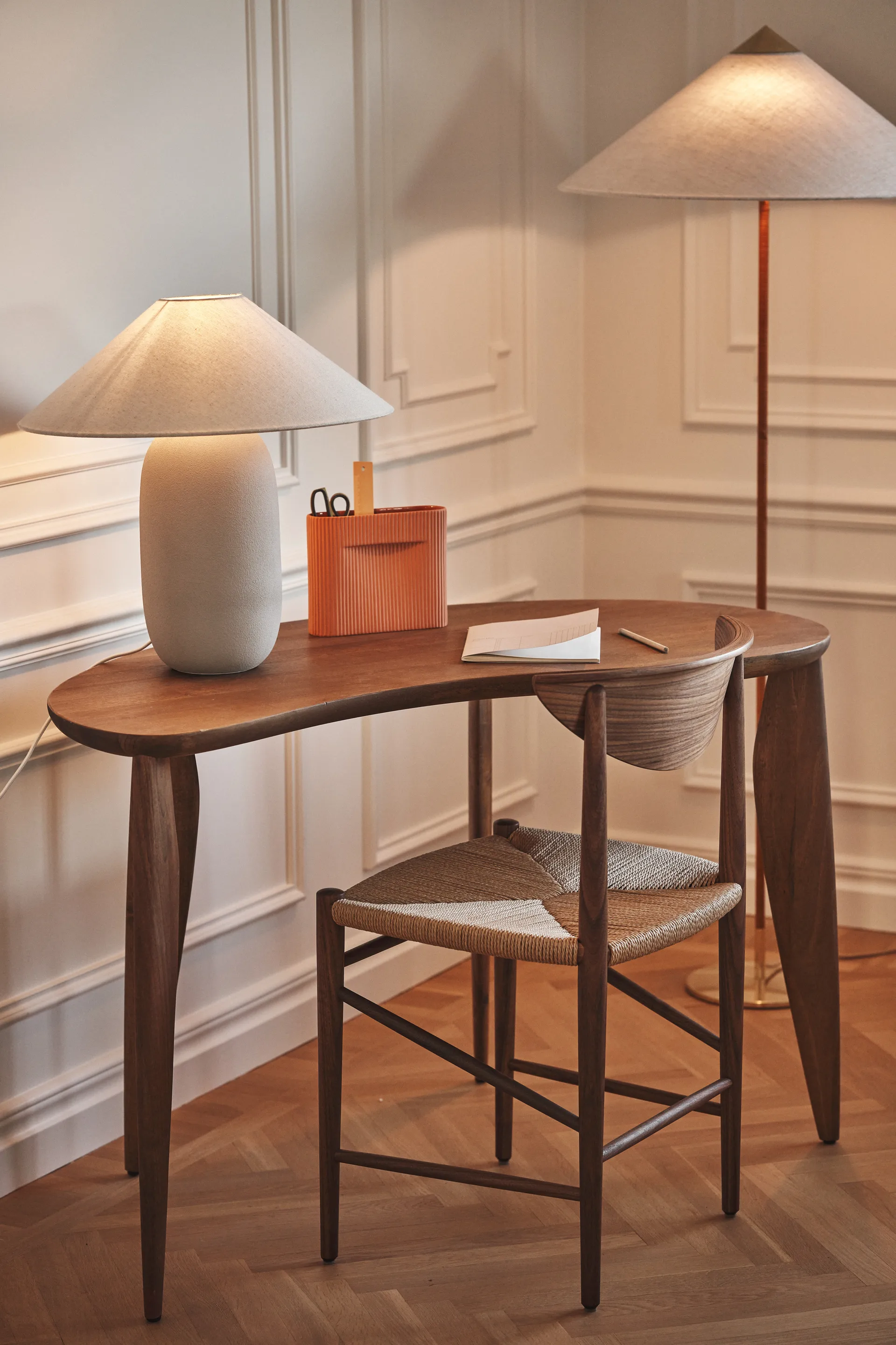 Lampe de table Boulder 48 cm beige-nature Scandi Living