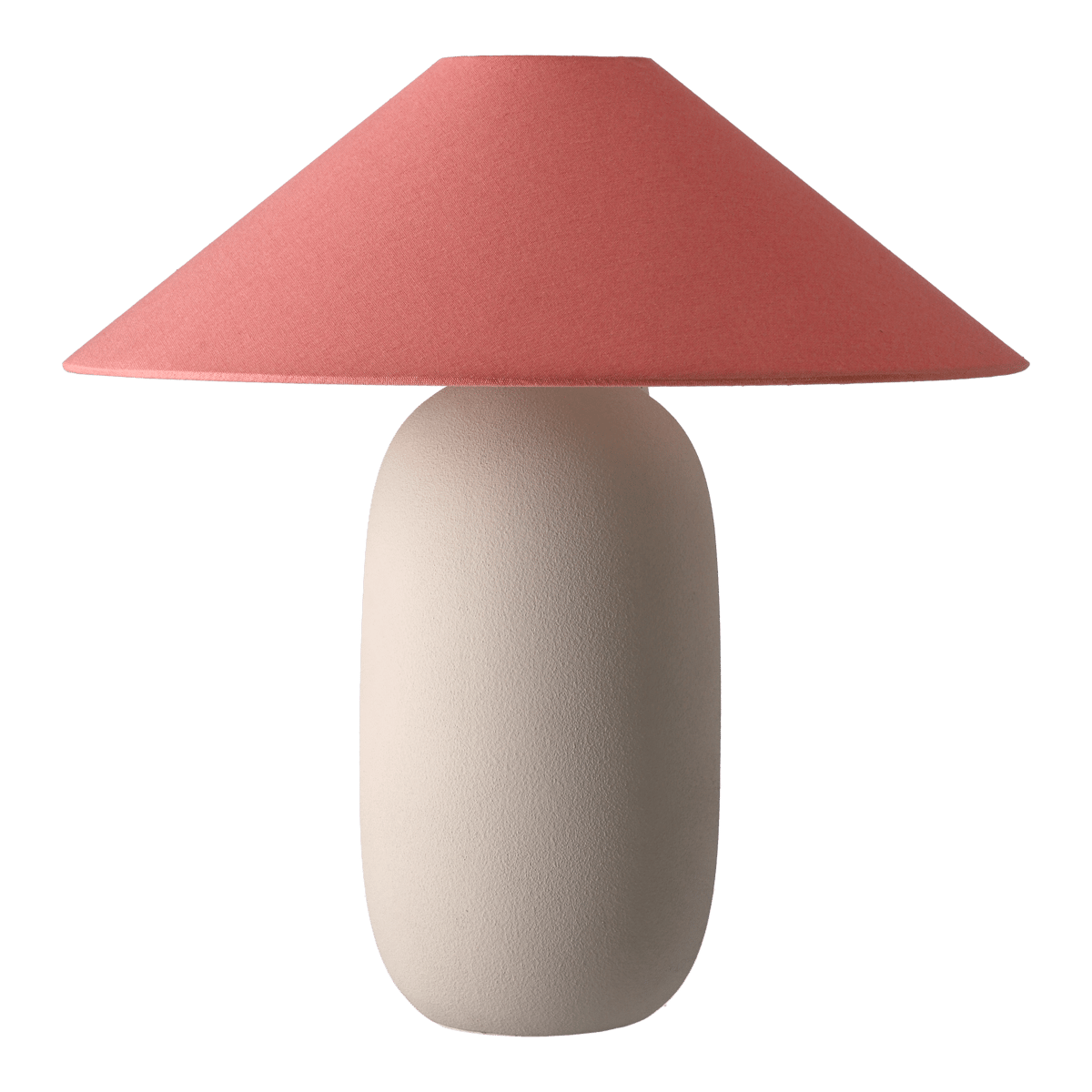 scandi living lampe de table boulder 48 cm beige-peach