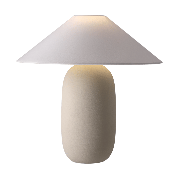 Lampe de table Boulder 48 cm beige-white - Pied de lampe - Scandi Living