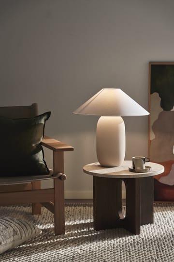 Lampe de table Boulder 48 cm beige-white - Pied de lampe - Scandi Living