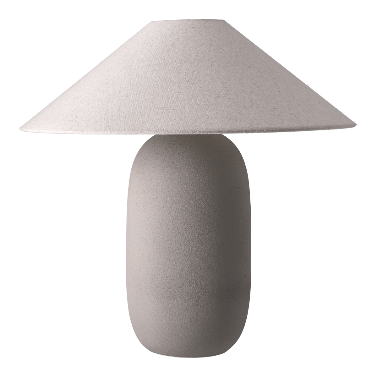 scandi living lampe de table boulder 48 cm grey-nature pied de lampe