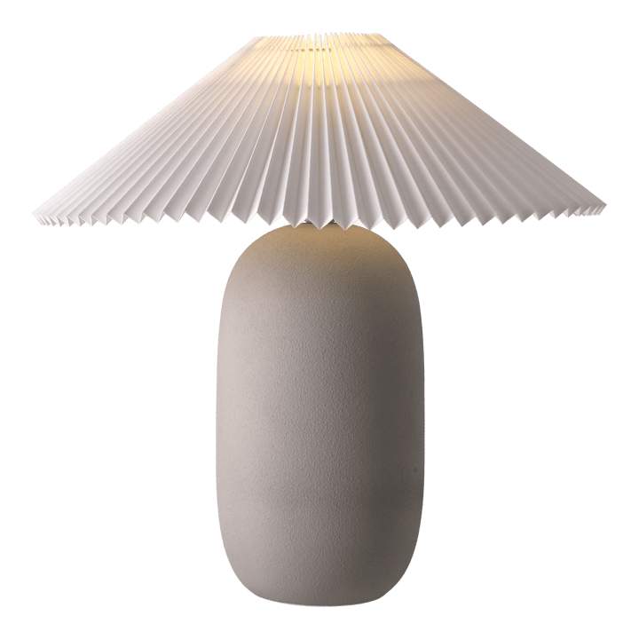 Lampe de table Boulder 48 cm grey-pleated white Scandi Living