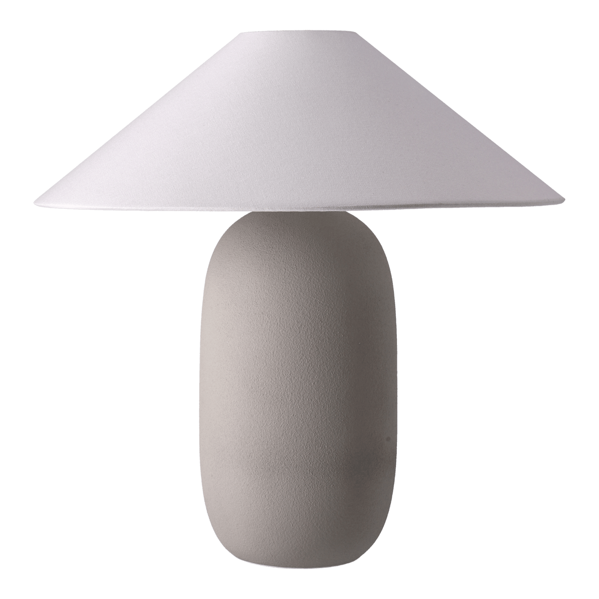scandi living lampe de table boulder 48 cm grey-white pied de lampe