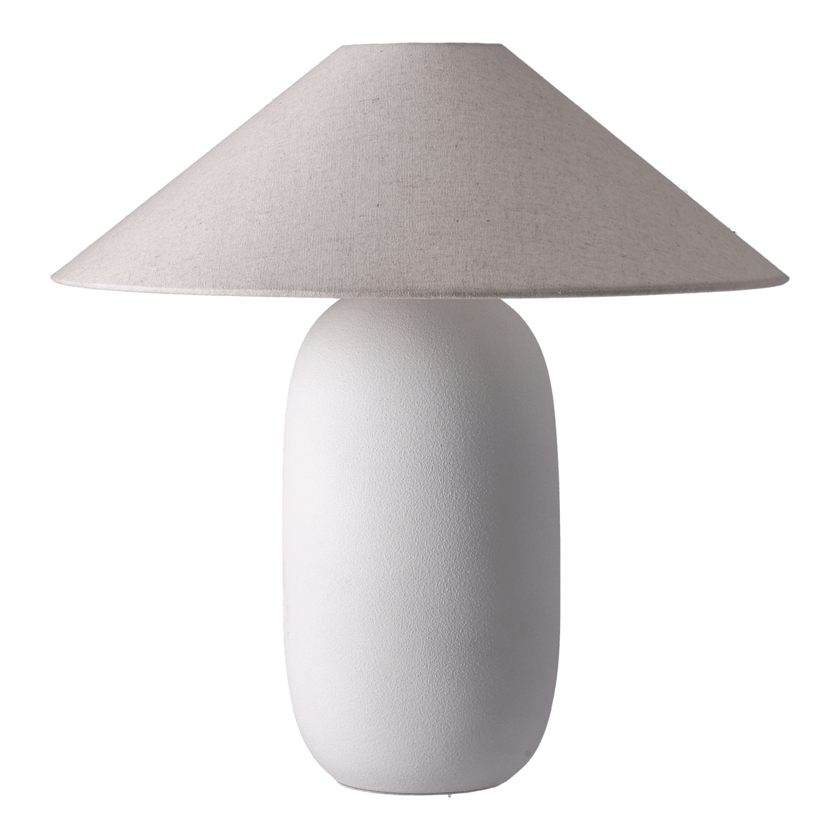 scandi living lampe de table boulder 48 cm white-nature pied de lampe
