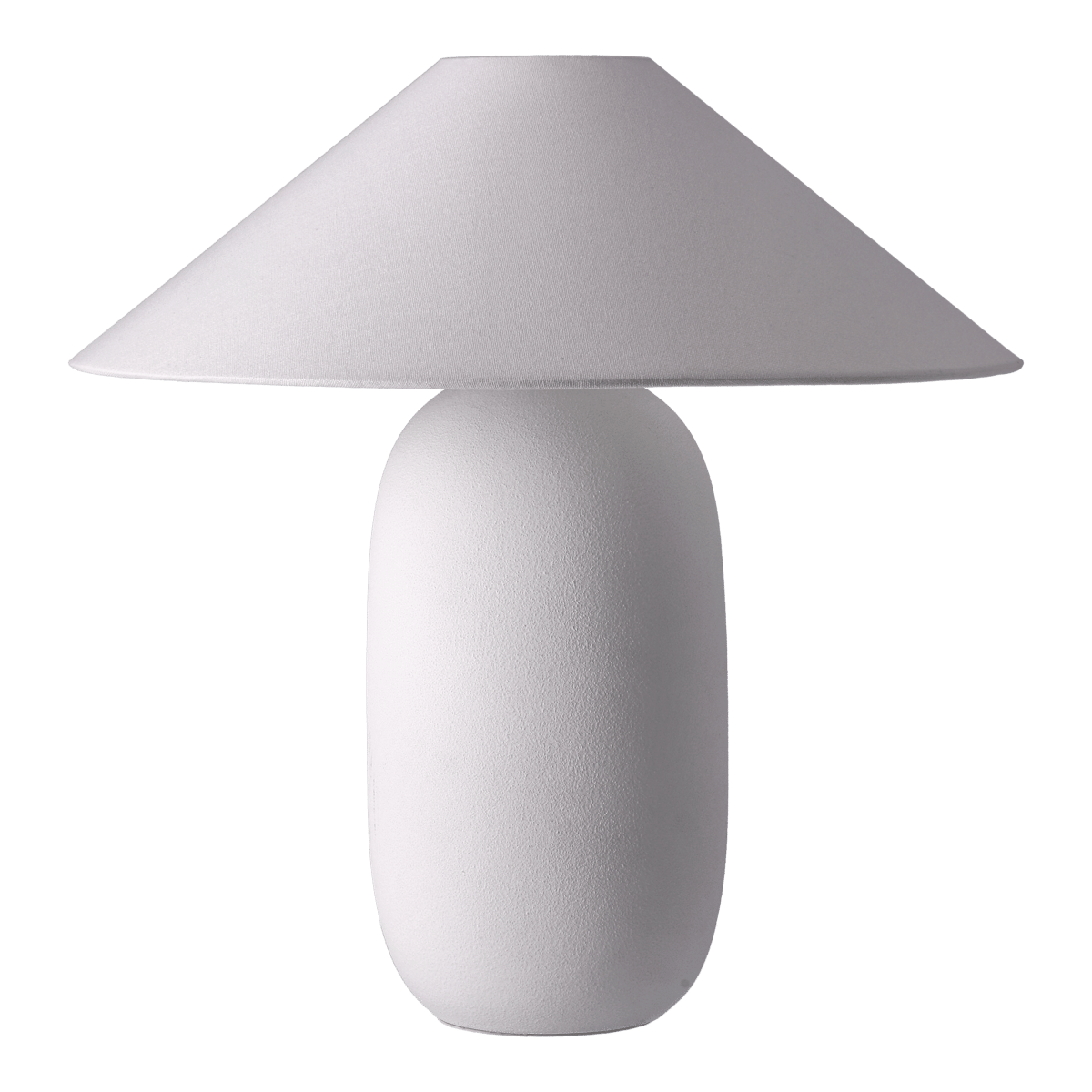 scandi living lampe de table boulder 48 cm white-white pied de lampe