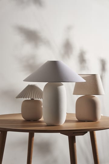 Lampe de table Boulder 48 cm white-white - Pied de lampe - Scandi Living