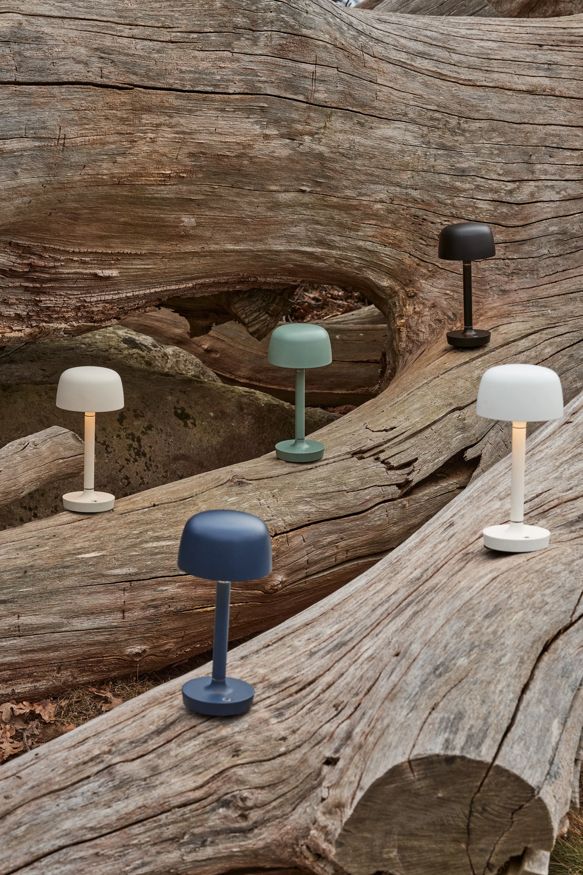 Lampe de table portable Halo 25,5 cm, Blue Scandi Living