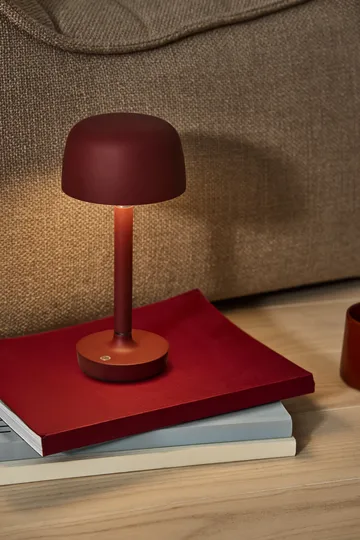 Lampe de table portable Halo 25,5 cm - Burgundy - Scandi Living