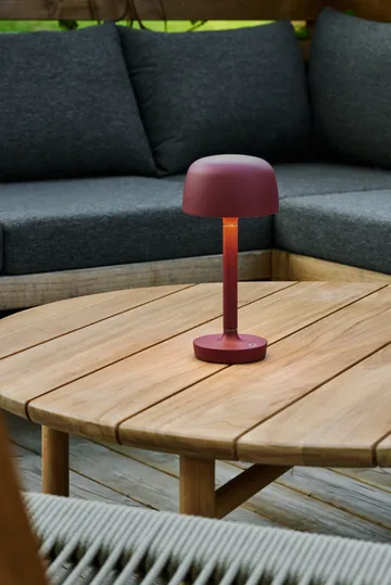 Lampe de table portable Halo 25,5 cm - Burgundy - Scandi Living