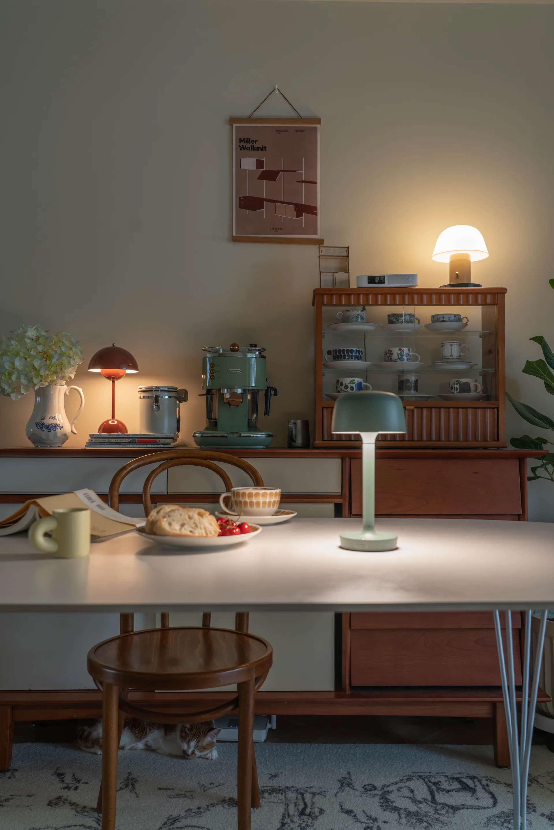 Lampe de table portable Halo 25,5 cm, Green Scandi Living