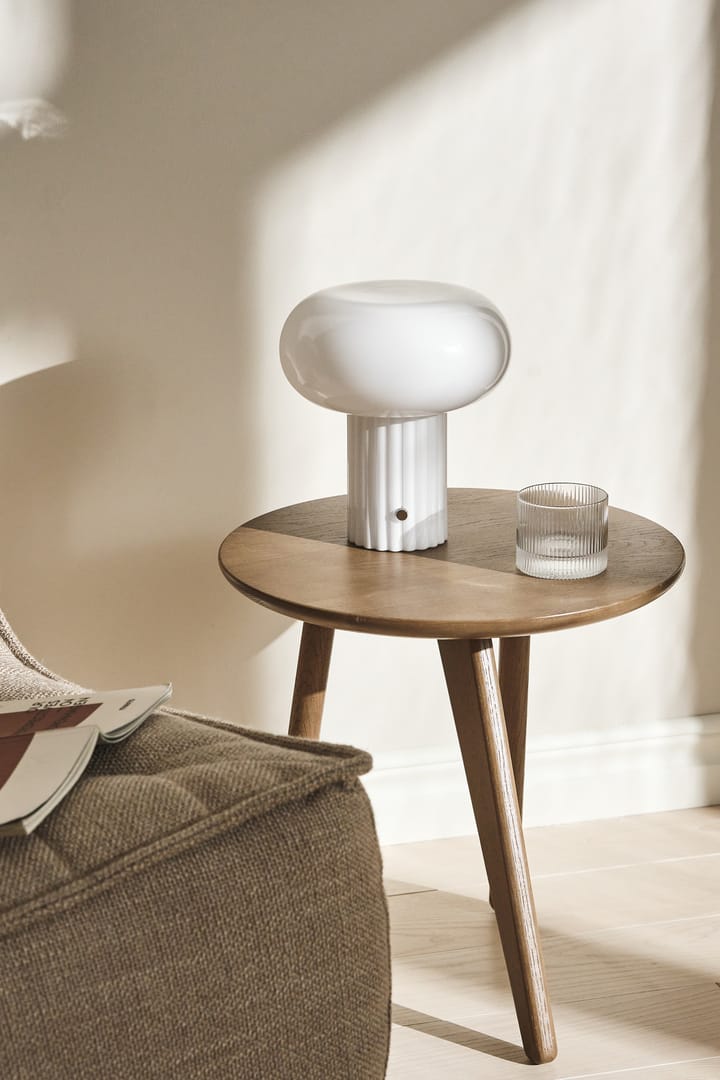 Lampe de table portable Haven 22 cm, Blanc Scandi Living