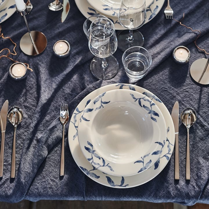 Lot de 4 assiettes creuses Havspil 23cm, bleu-blanc Scandi Living