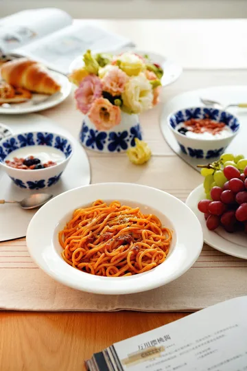 Lot de 4 assiettes creuses Kalk 23cm - blanc - Scandi Living