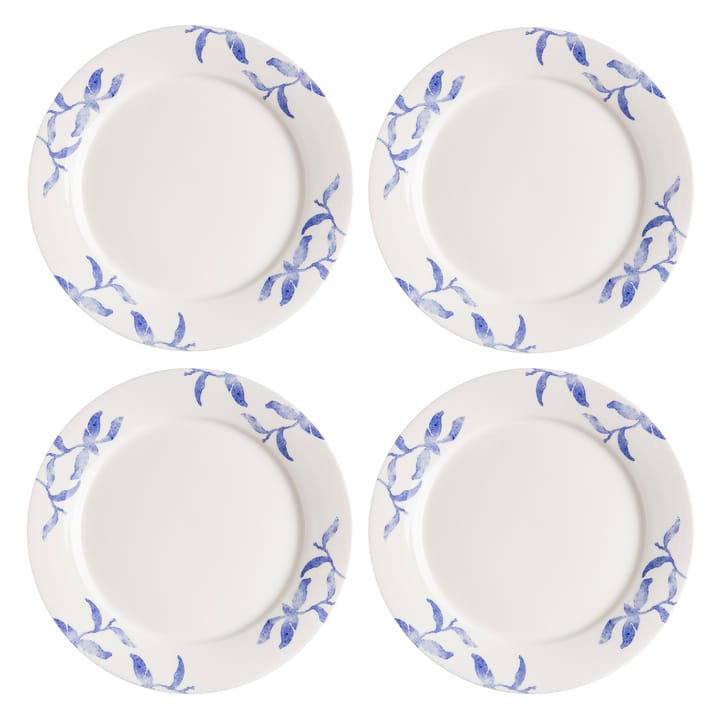 Lot de 4 assiettes Havspil 28cm - bleu-blanc - Scandi Living