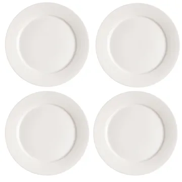 Lot de 4 assiettes Kalk 28cm - blanc - Scandi Living