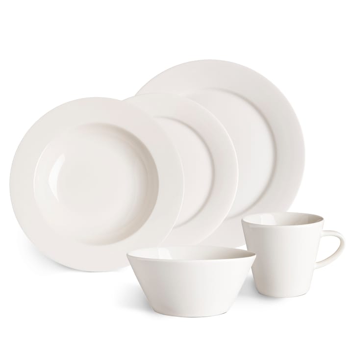 Lot de 4 assiettes Kalk 28cm - blanc - Scandi Living