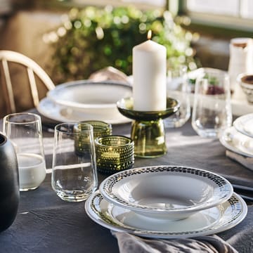 Lot de 4 assiettes Klappersten 28cm - noir et blanc - Scandi Living