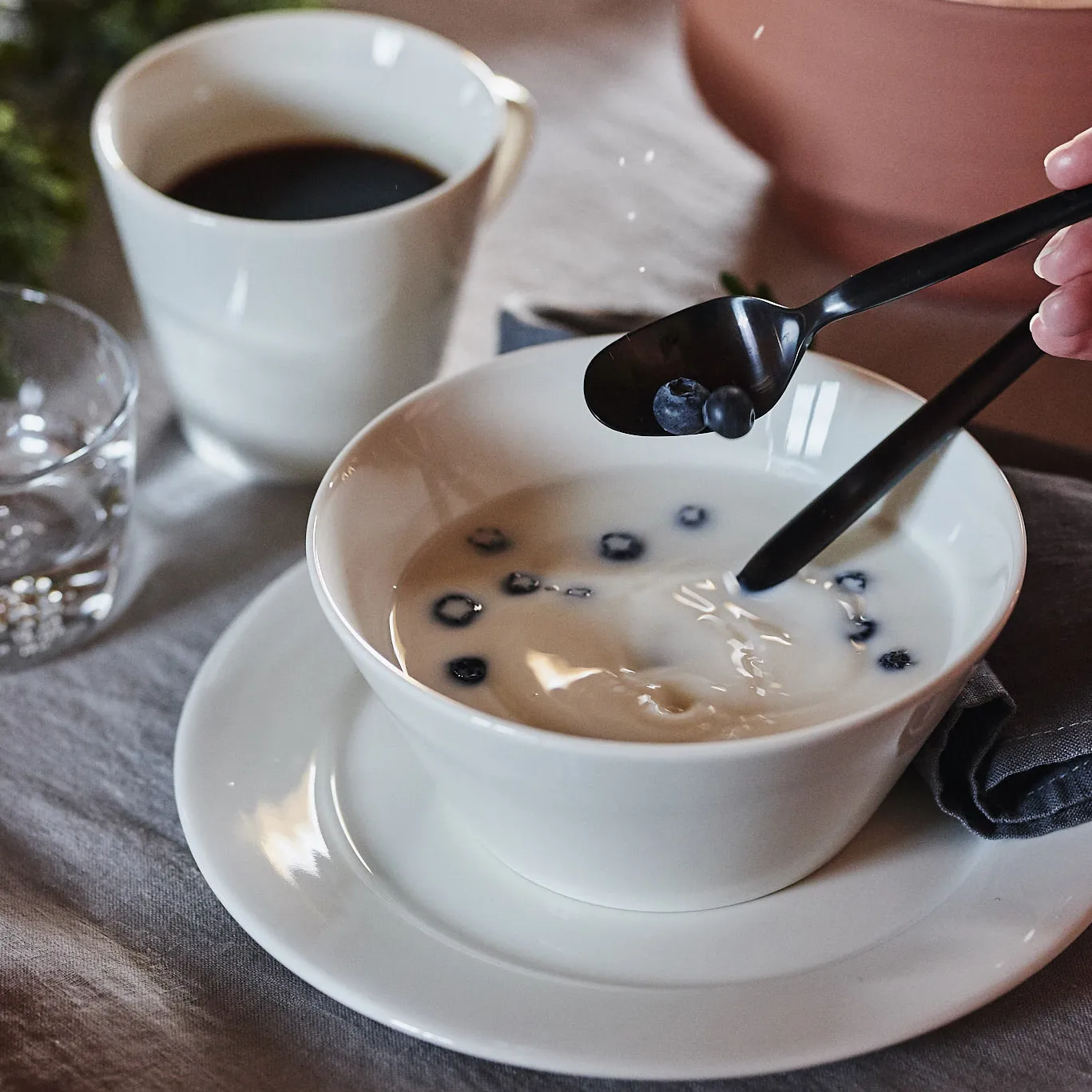 Lot de 4 bols Kalk 60cl, blanc Scandi Living