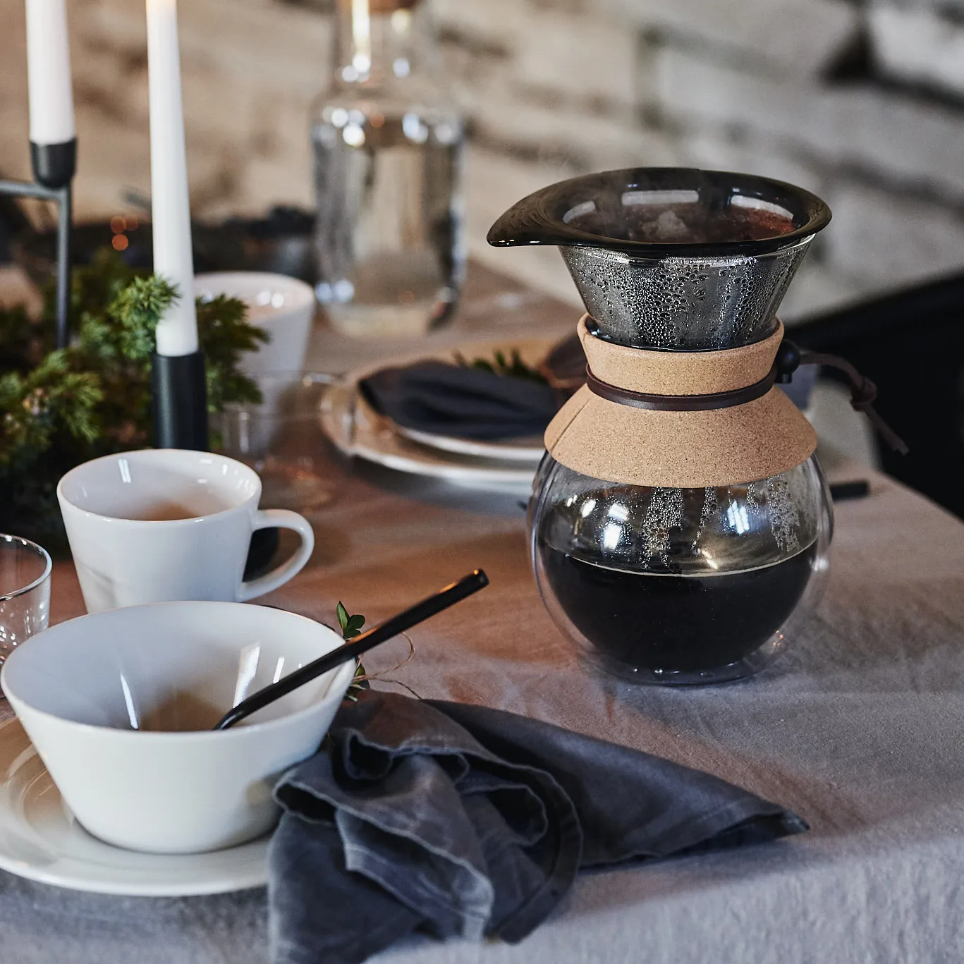 Lot de 4 bols Kalk 60cl, blanc Scandi Living