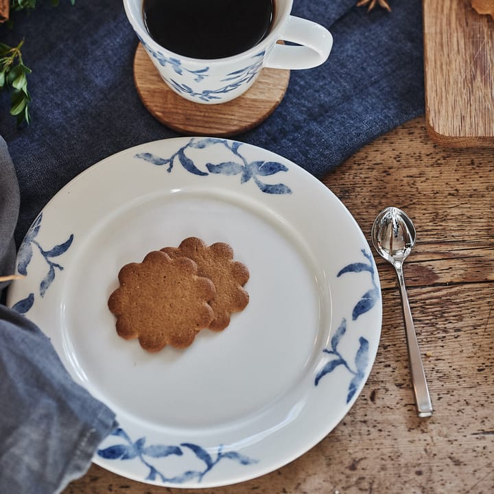 Lot de 4 petites assiettes Havspil 21cm - bleu-blanc - Scandi Living