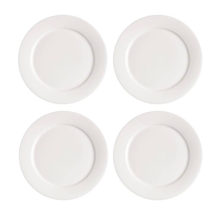 Lot de 4 petites assiettes Kalk 21cm - blanc - Scandi Living
