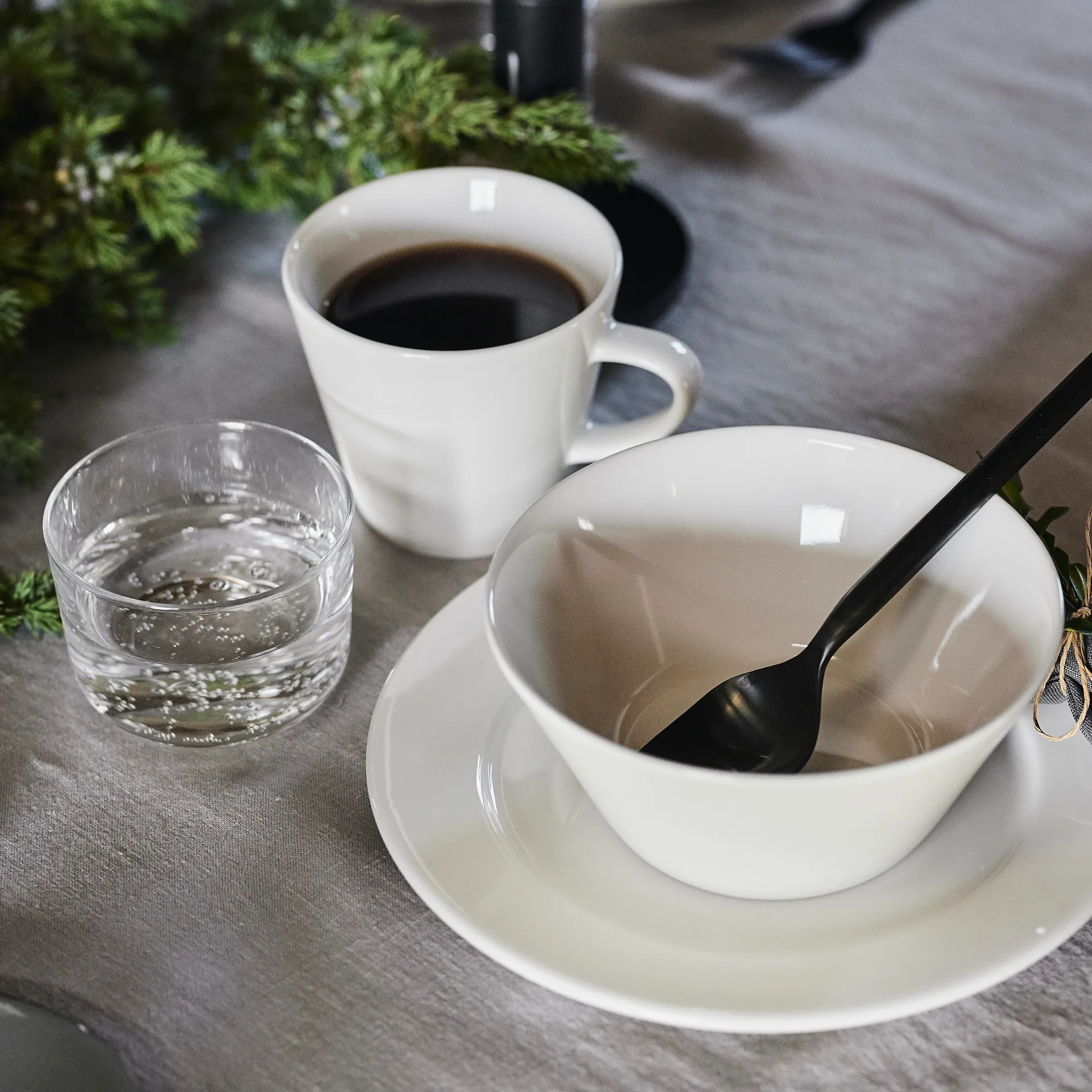 Lots de 4 mugs Kalk 30cl, blanc Scandi Living