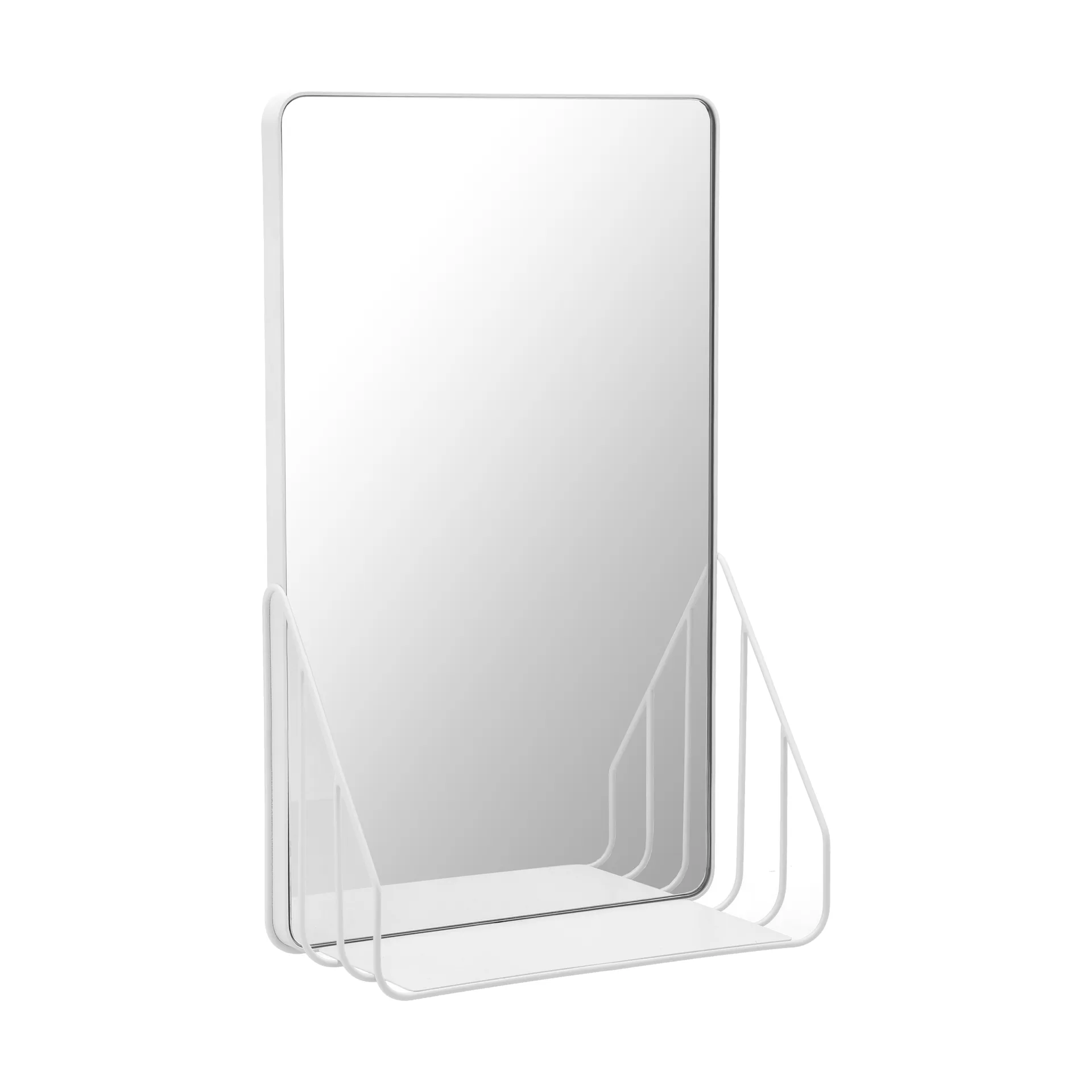 Miroir Nod avec étagère 30x50 cm, White Scandi Living