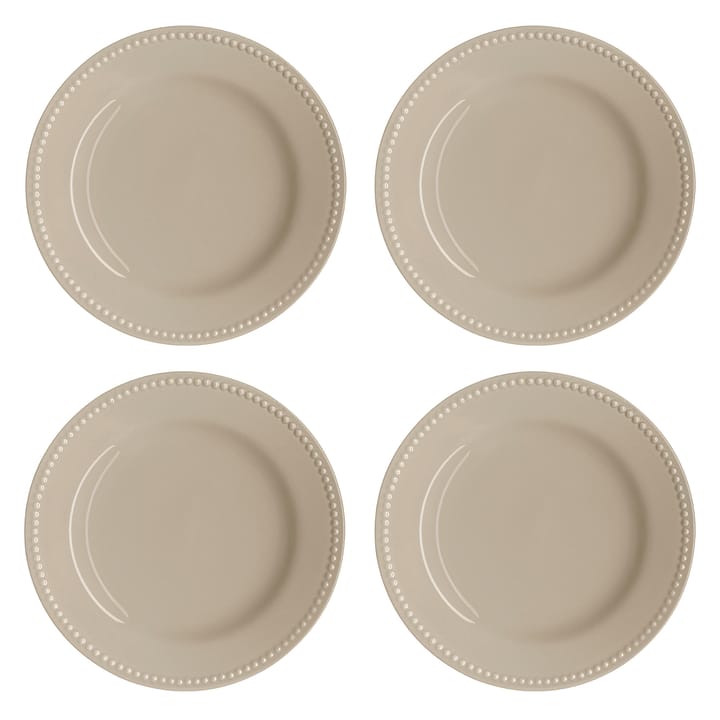 Petite assiette Dots 22cm Lot de 4 - beige - Scandi Living