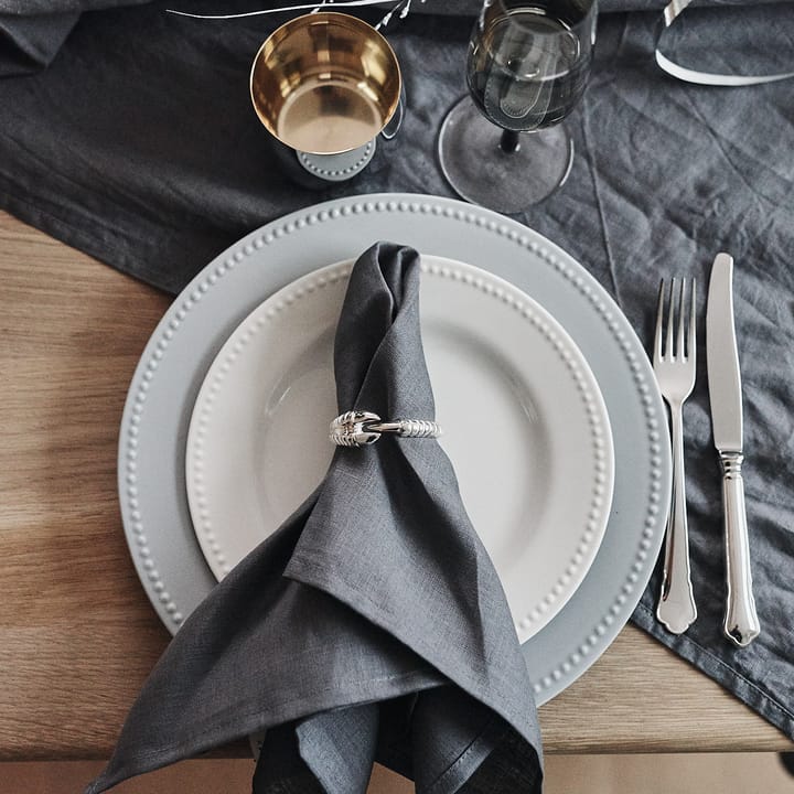 Petite assiette Dots 22cm Lot de 4 - blanc - Scandi Living
