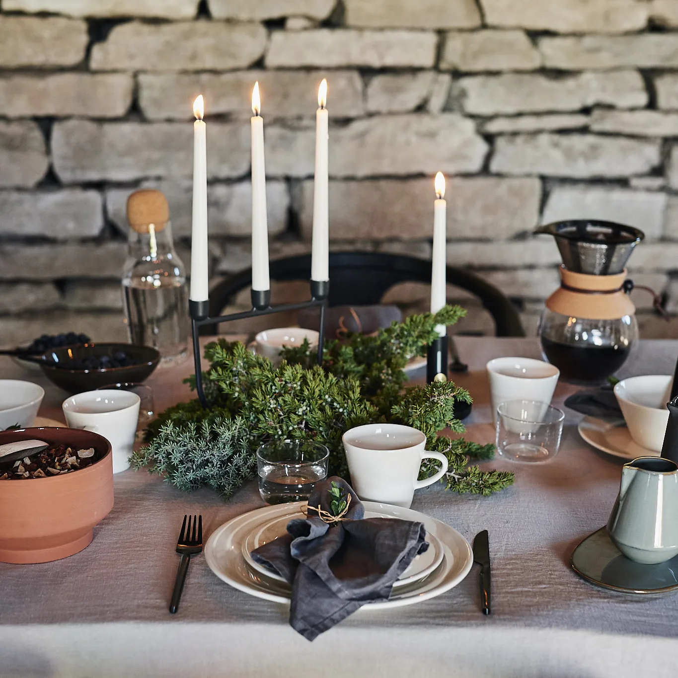 Petite assiette Kalk 21cm, blanc Scandi Living