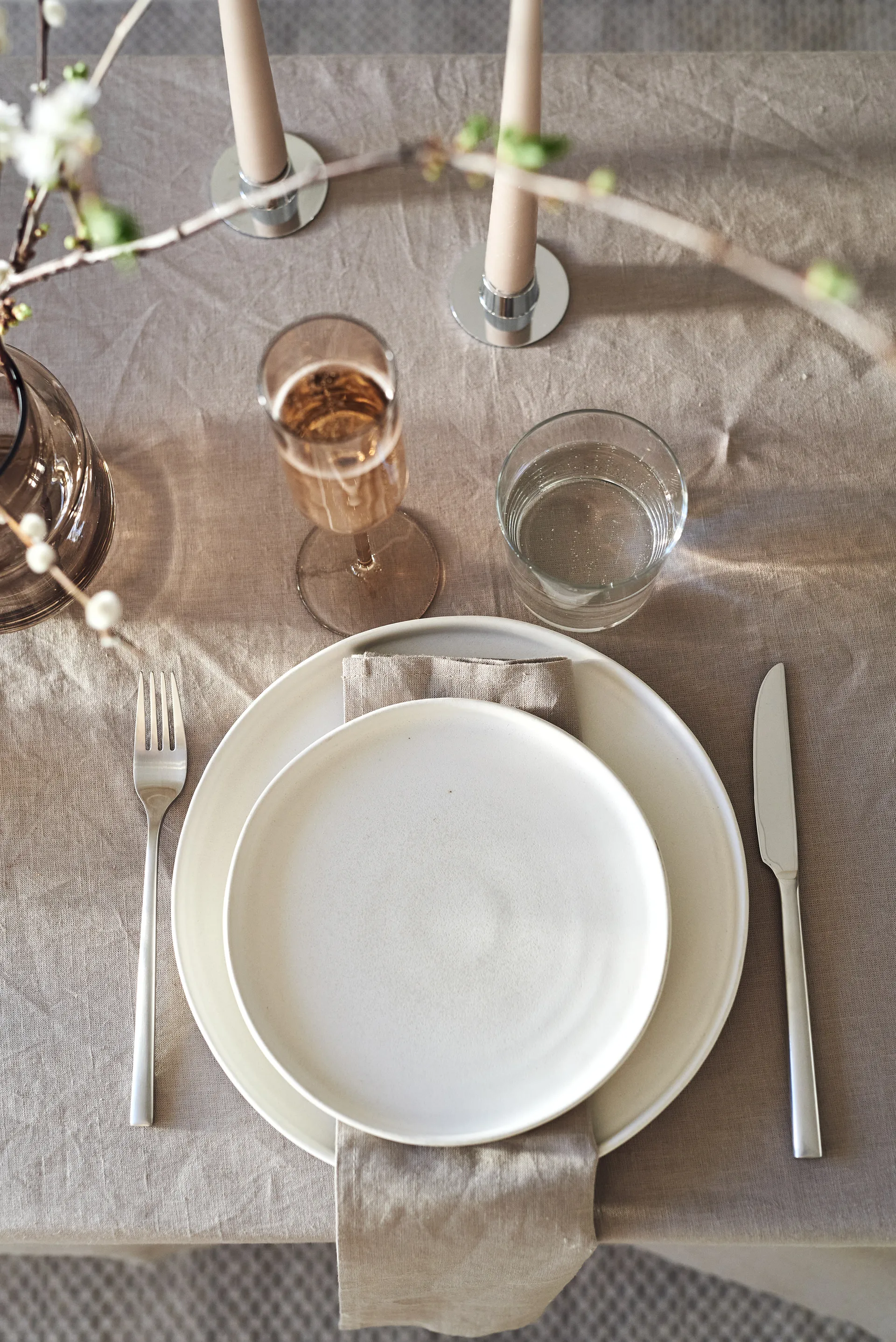 Petite assiette Sandsbro Ø20 cm, Blanc cassé Scandi Living