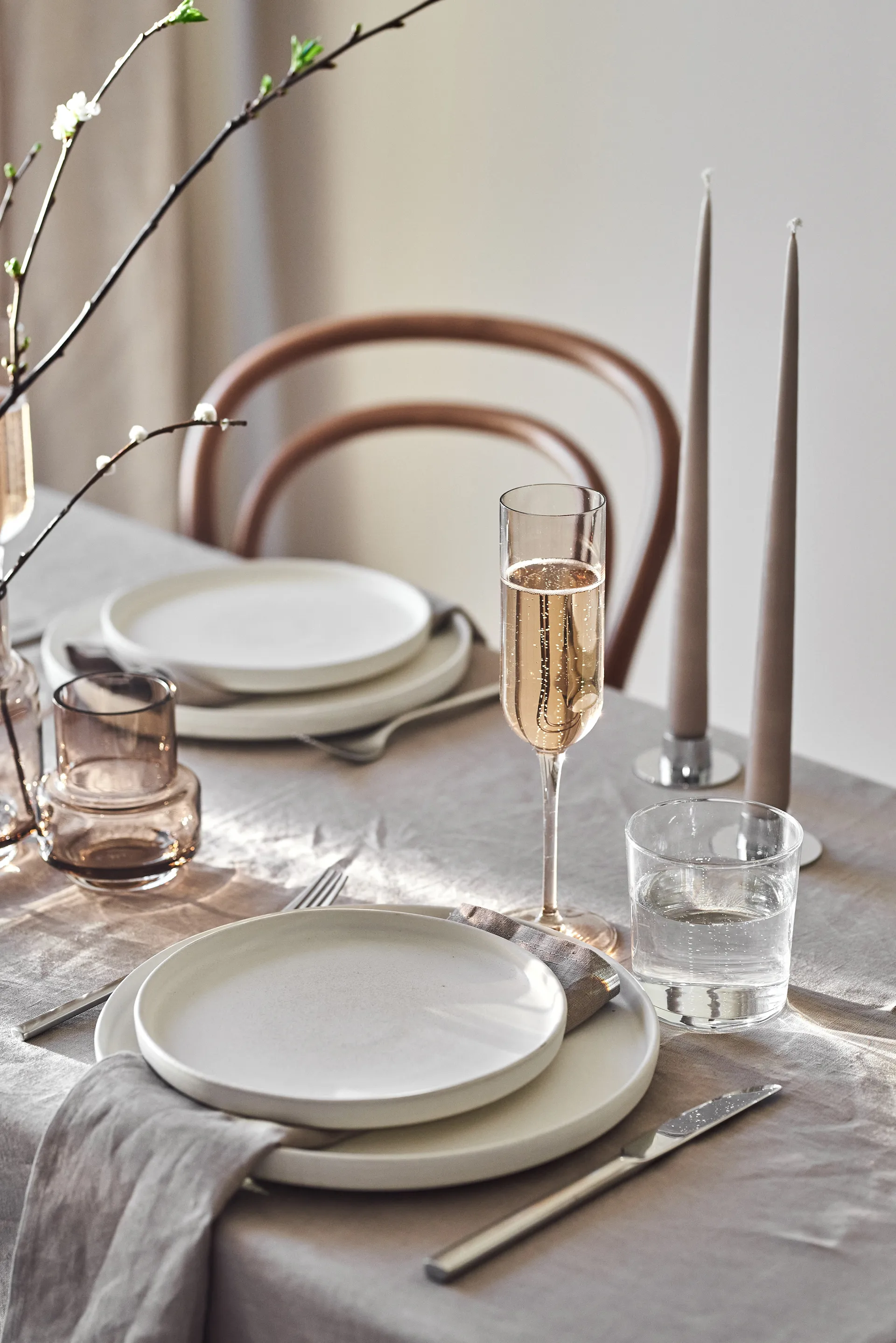 Petite assiette Sandsbro, Blanc cassé, Ø20 cm Scandi Living