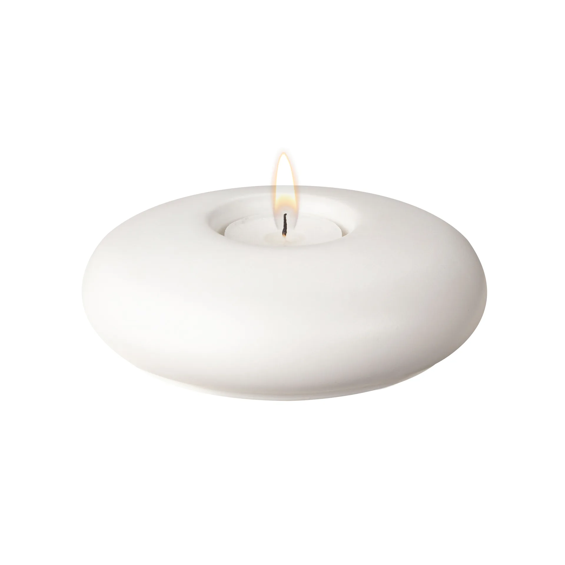 Photophore Stone Ø13 cm, Blanc Scandi Living